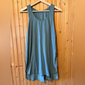 Lululemon Grey Blue Split Side Tank Top